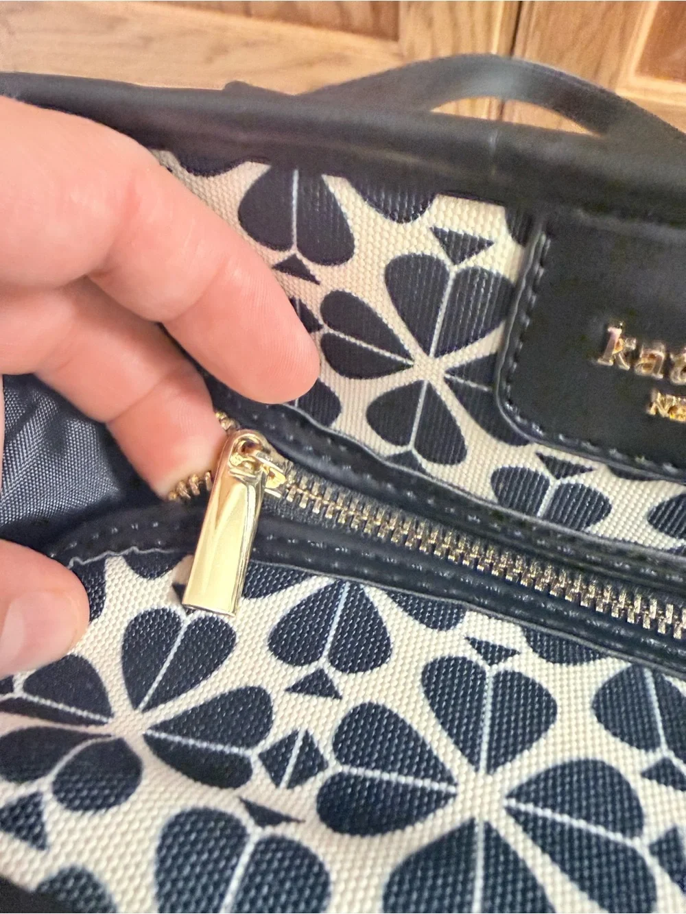 Kate Spade x Disney Black & Pink Patterned Tote